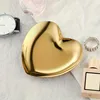 1pc Heart-shaped Jewelry Storage Tray, Stainless Steel Jewelry Storage Tray 3