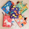 New Baby Rattles Mobiles Toy Soft Animal Cloth Book Newborn Stroller Hanging Bebe Early Learning Educate Baby Toys Kids Gifts