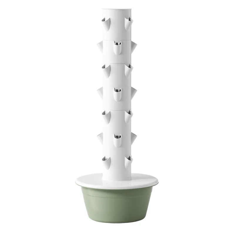 smart vertical hydroponic tower home vegetable growing system
