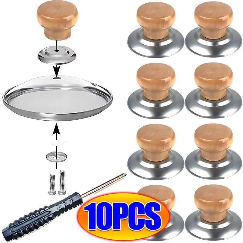 Anti-slip Handle Tool Pots for Kitchen Accessories Pot Lid Knob Cookware Set Tableware Cover Pan Dining Bar