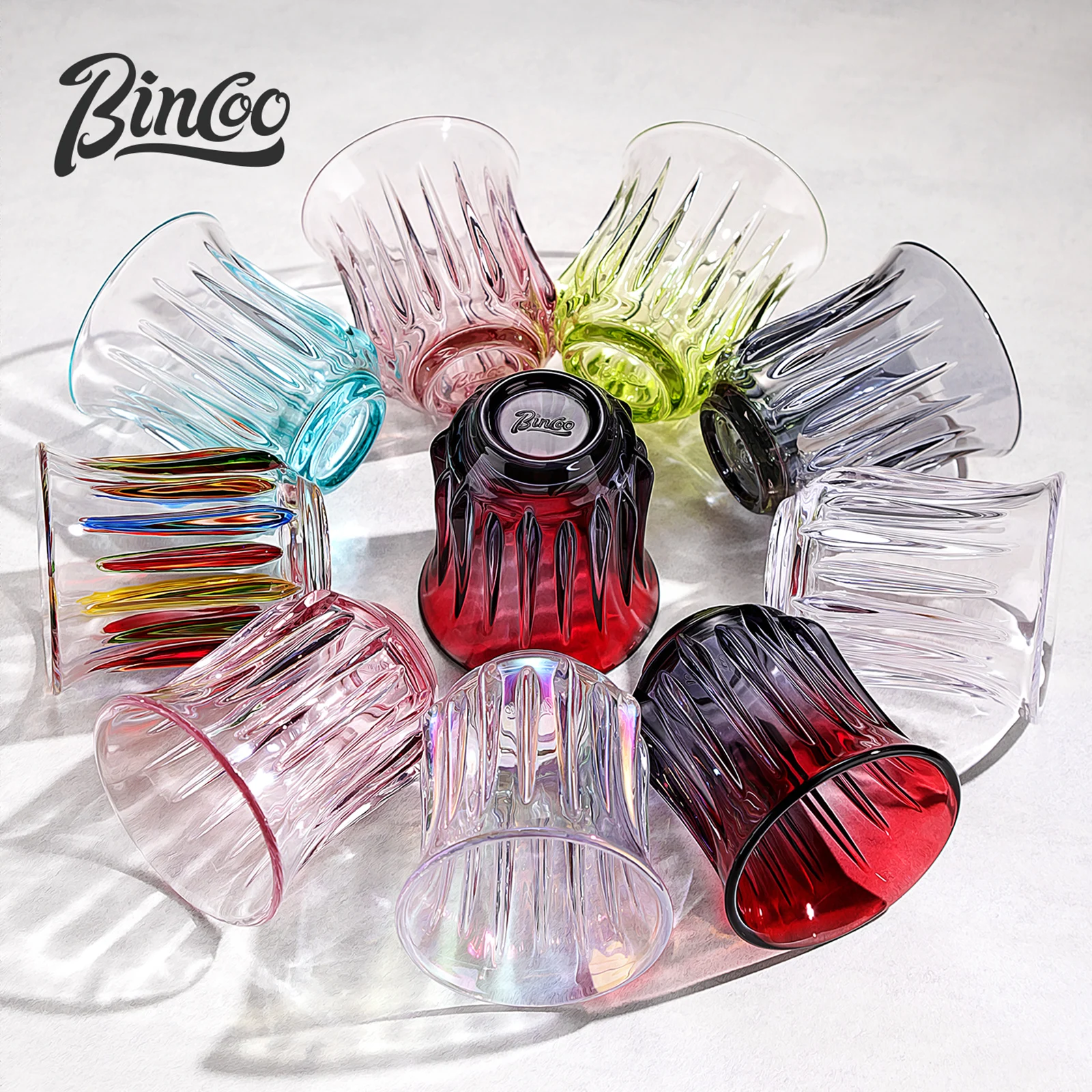 طقم فناجين قهوة زجاج فاخرمن بينكو