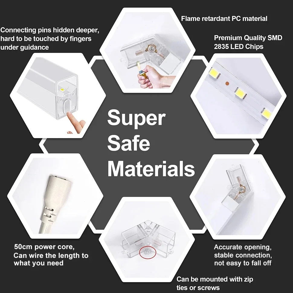이발소 헤어 살롱 Led 천장 조명 육각형 차고 조명 110V-240V 벌집 Led 튜브 조명 자동차 자세히 워크샵
