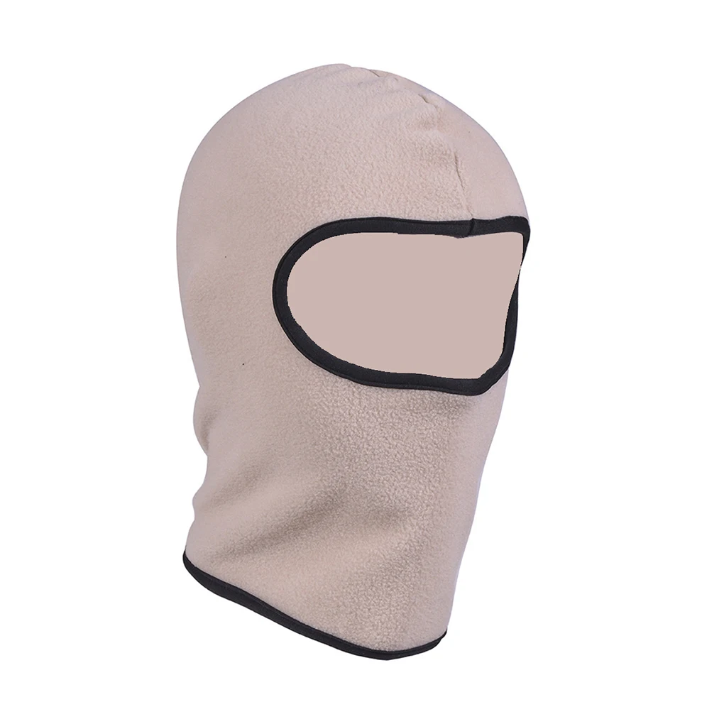 Gifts for Kids Motorcycle Accessories Balaclava Face Guard Caps Warmth Simple Color Thicken Fleece Motor Supplies  black