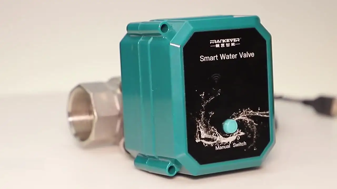 Valvola Intelligente Tuya WiFi Per Acqua Con Contatore E Display In Tempo Reale, Spegnimento Remoto On/Off, Spina UE A Doppia Banda