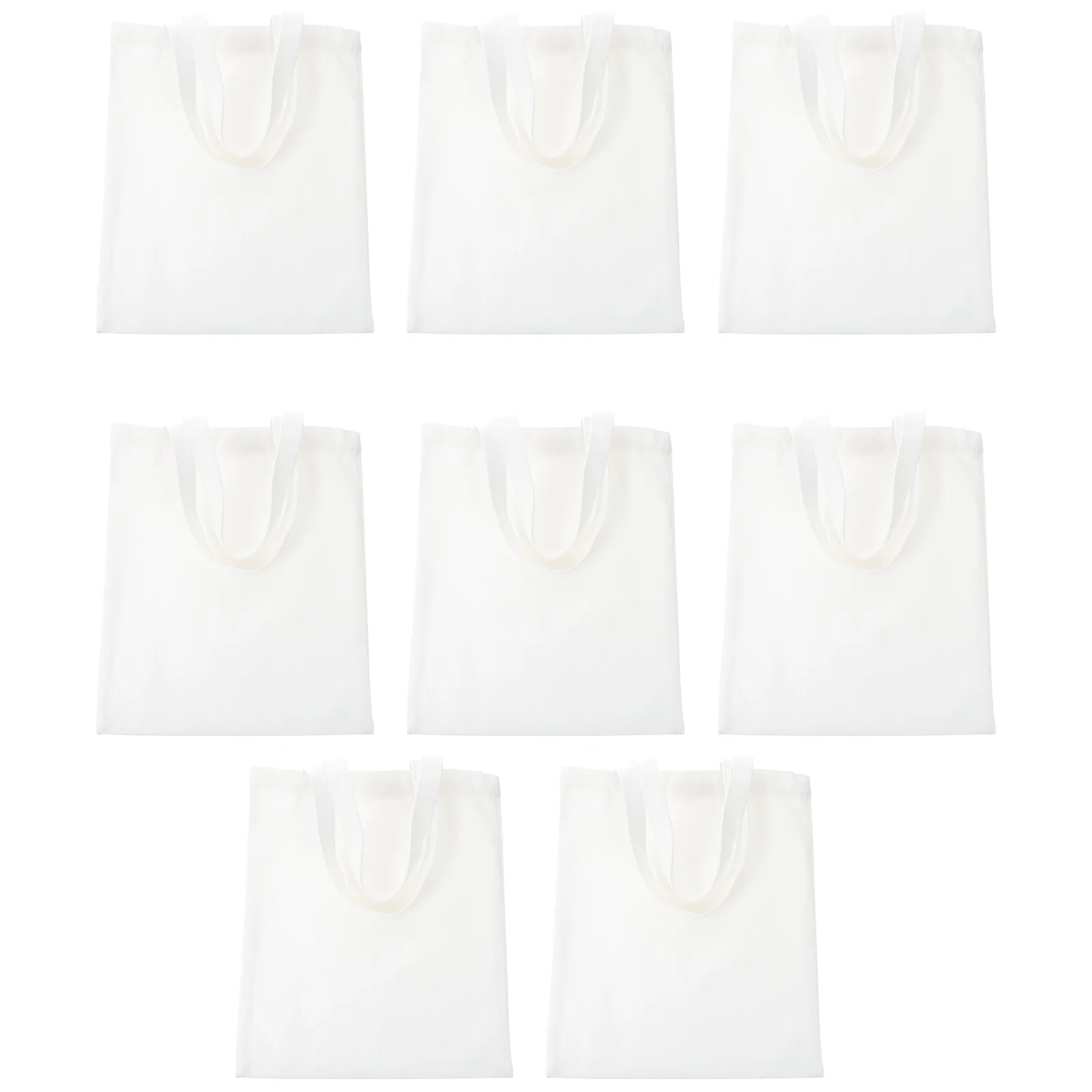 

8 Pcs Storage Bag Shopping Canvases for Painting Bulk Reusable Grocery Bags Blank Pouch