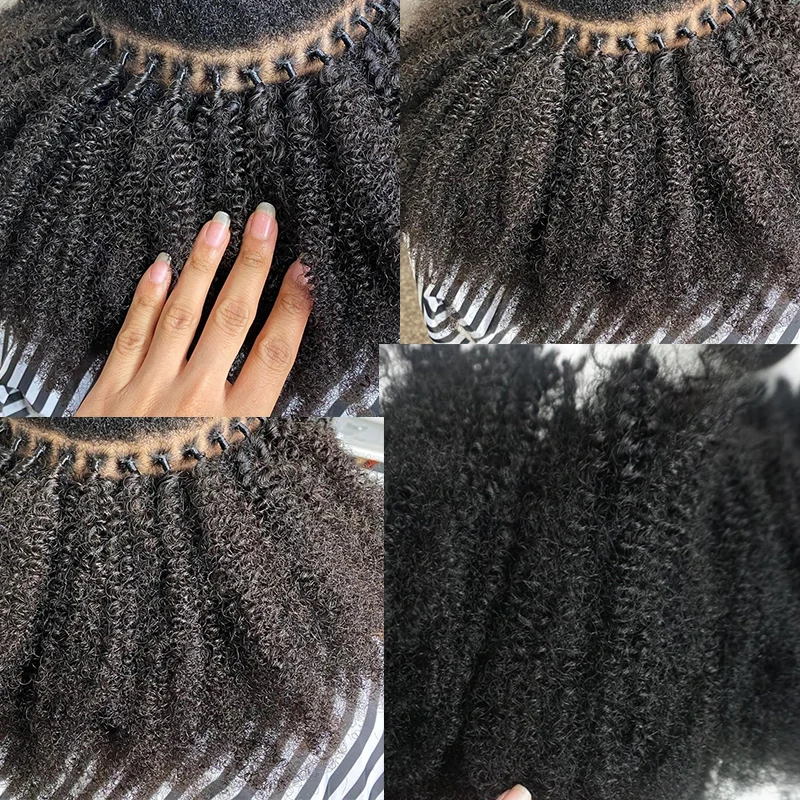 Deep Curly Fusion Human Hair Extensions 12-26inch Brazilian Remy Body Wave Pre Bonded Keratin Nail I Tip Hair For Black Women