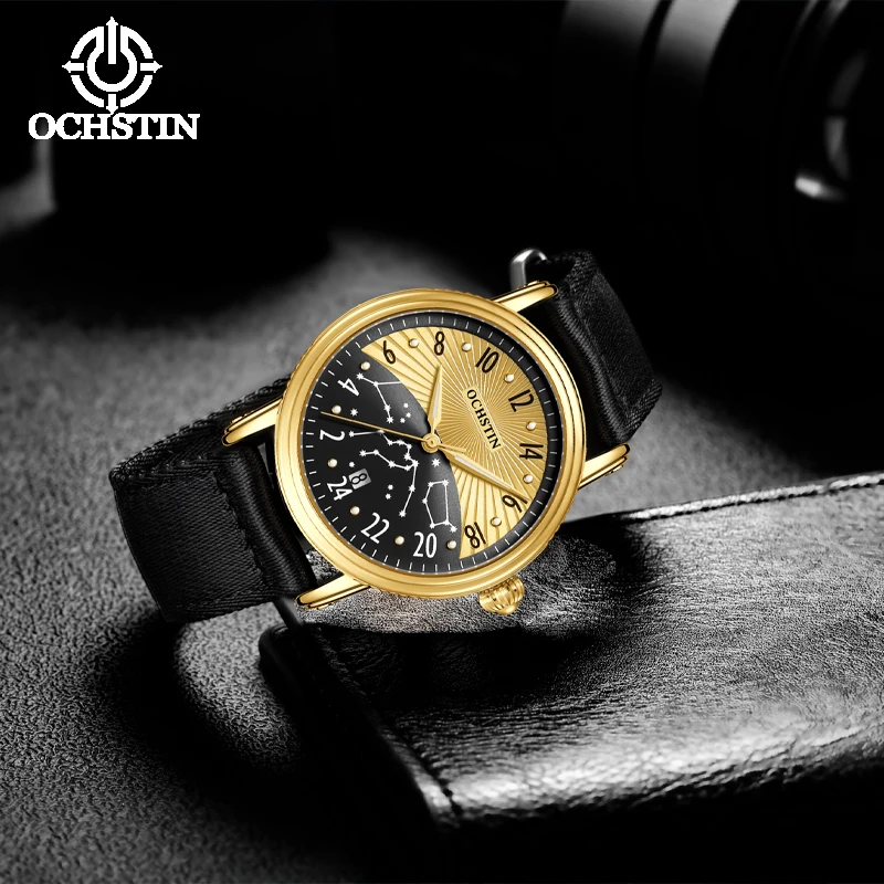 OCHSTIN 2024 hot models personality trend creative nylon series men's mechanical watches automatic mechanical movement watches