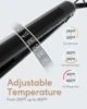 KIPOZI Straightening Iron Ceramic Hair Straightener Adjustable Temperature 2 In 1 Fast Heating Flat Iron 9 Temps LCD Safety Lock 4
