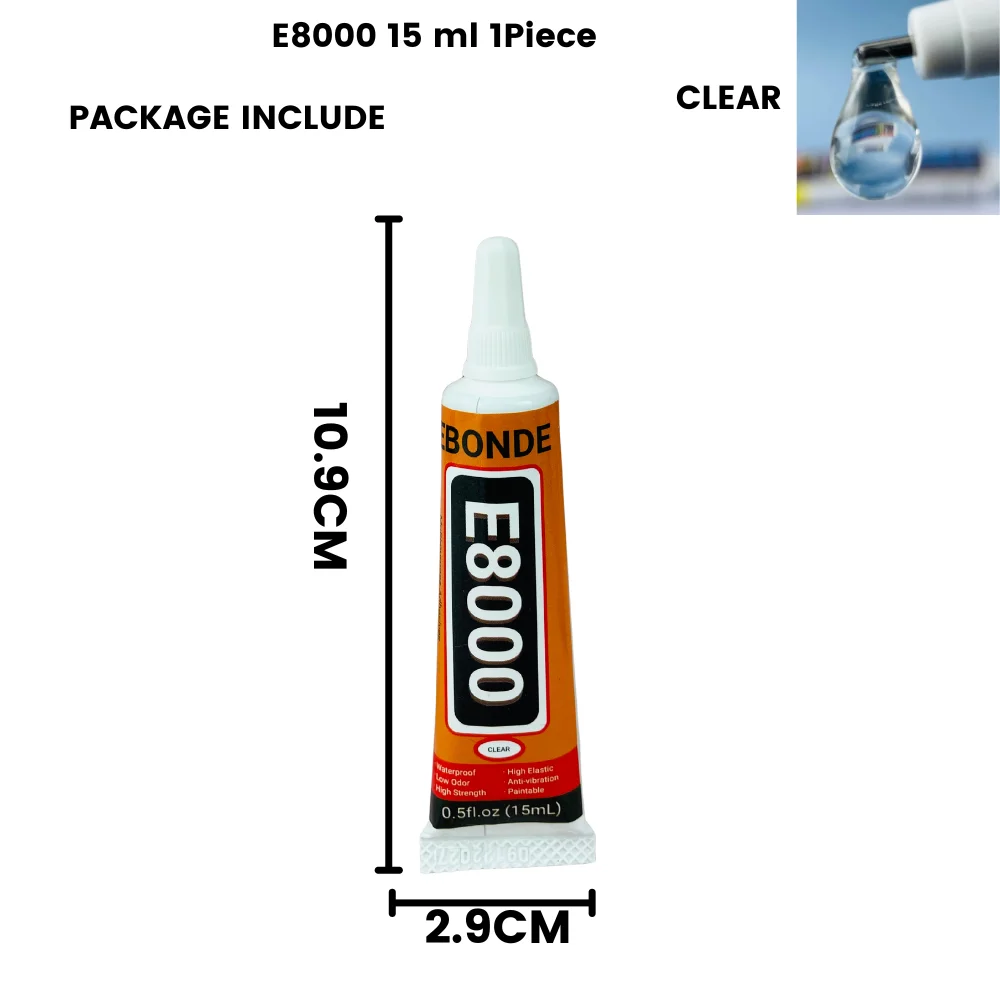 15ML 25ML 50ML 110ML E8000 Klar Kontaktieren Telefon Reparatur Klebstoff Faser Tuch DIY Metall Holz kleber Mit Präzision Applikator – Detail 7