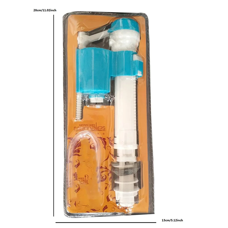 Toilet Water Tank Fittings Inlet Valve Outlet Fill Valve Dual Flush Set Float Blister Universal Accessories