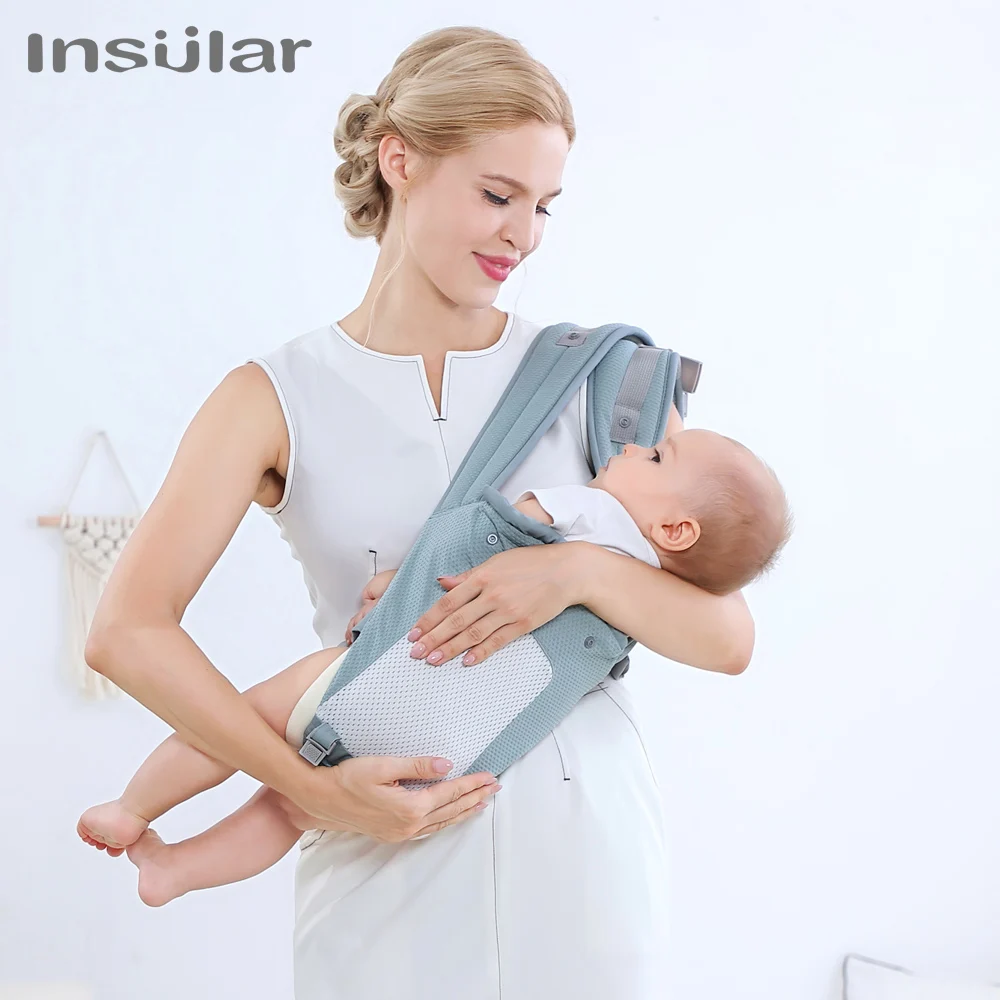 Insular  Ergonomics Baby Carrier Sling Portable Child Backpacks Thickening Shoulders 360 Ergonomic Hoodie Kangaroo 0-36 Months 3