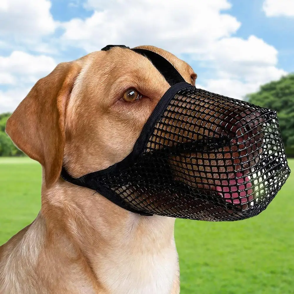 Dog Muzzle Soft Mesh Covered Mouth Guard