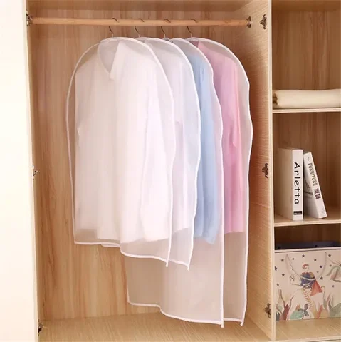 

1Pcs Transparent Garment Suit Cover Case Wardrobe Storage Bags Dress Clothes Coat Dustproof Covers Home Closet Organizer