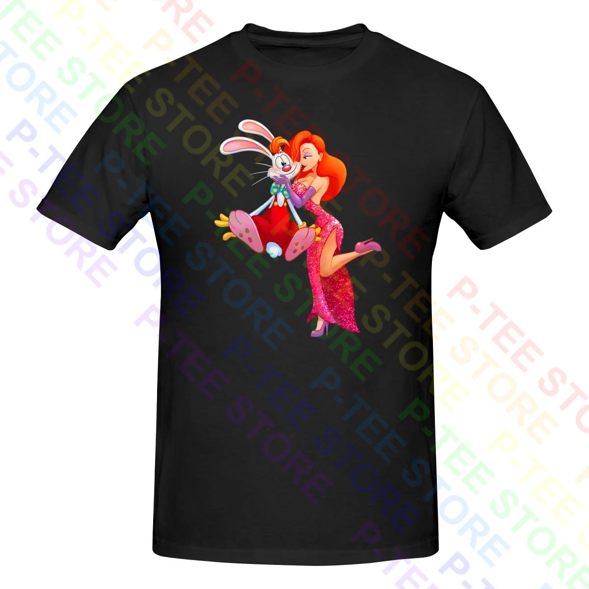 Jessica Rabbit And Roger Rabbit Who Incorniciato Roger Rabbit Shirt T-Shirt Tee Pop Fashion