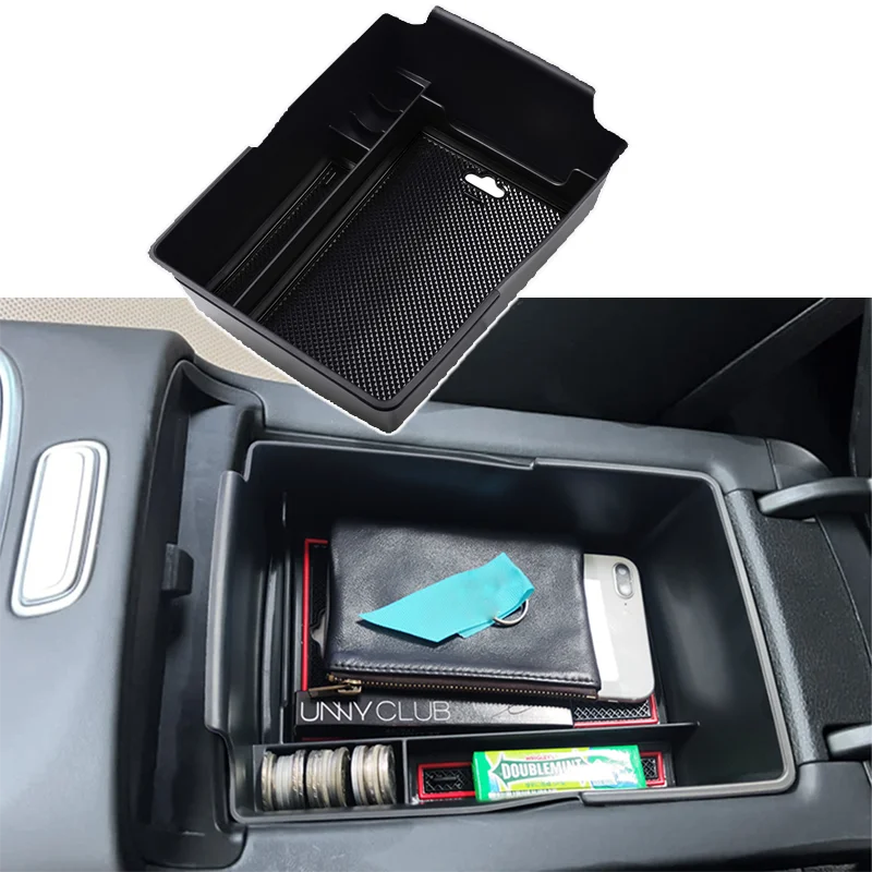 Center Console Tray Box  For Hyundai Santa 2021 2022 2023 Auto Interior Accessories Secondary Storage Center Bracket Tray