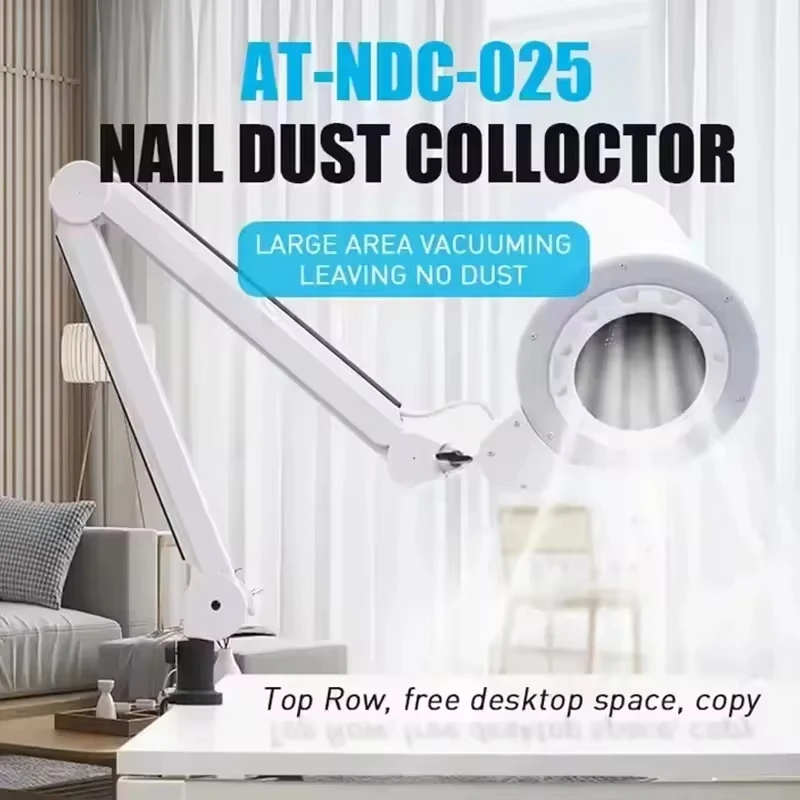 Nail dust collector for beauty salon, shadowless lamp, Oem, 4blanc professional customer, two-in-one 2