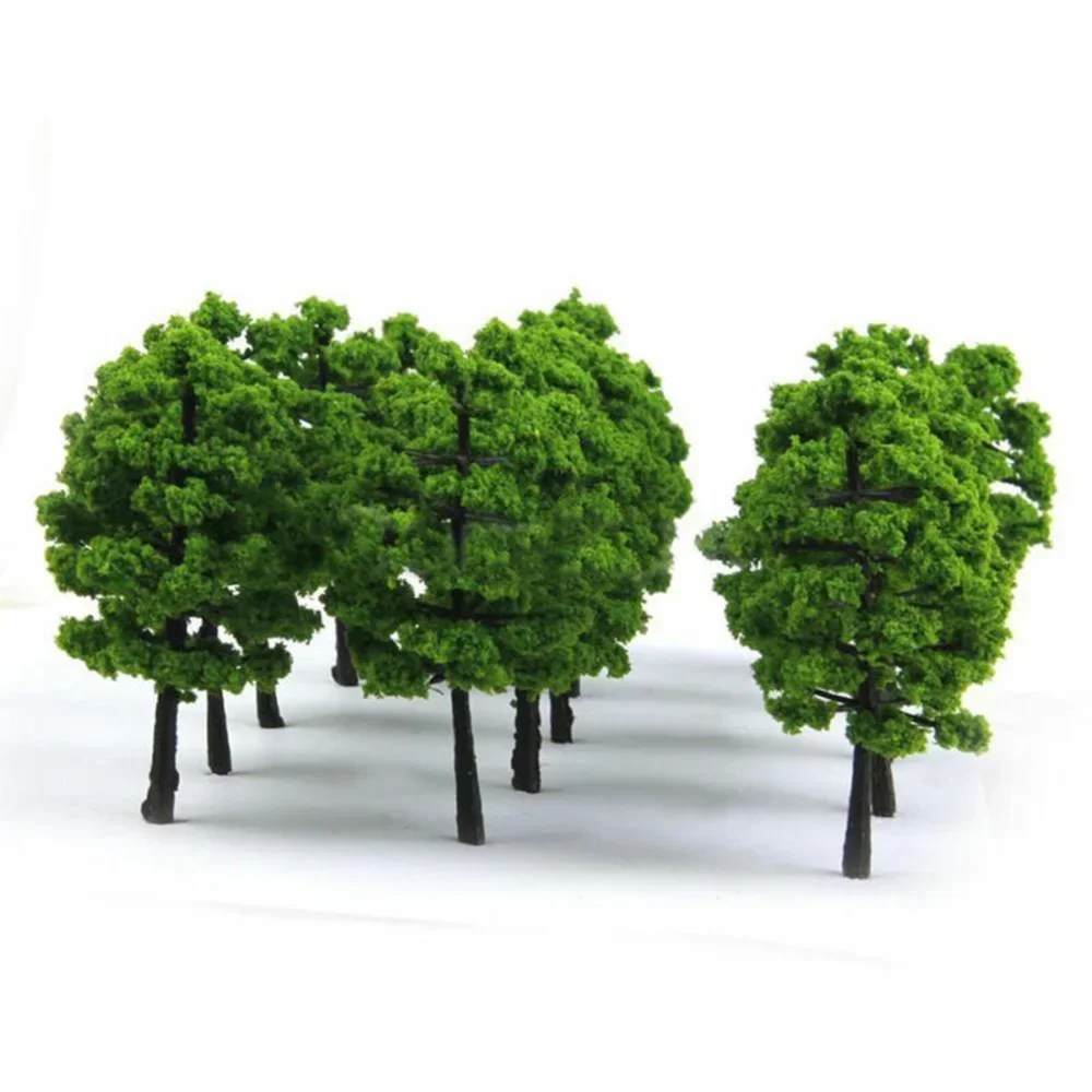 20Pcs Model Trees Train Railroad Micro Landscape Layout Diorama Scale Tree 7cm Decorate Building Model Roadway For Gift Set 4