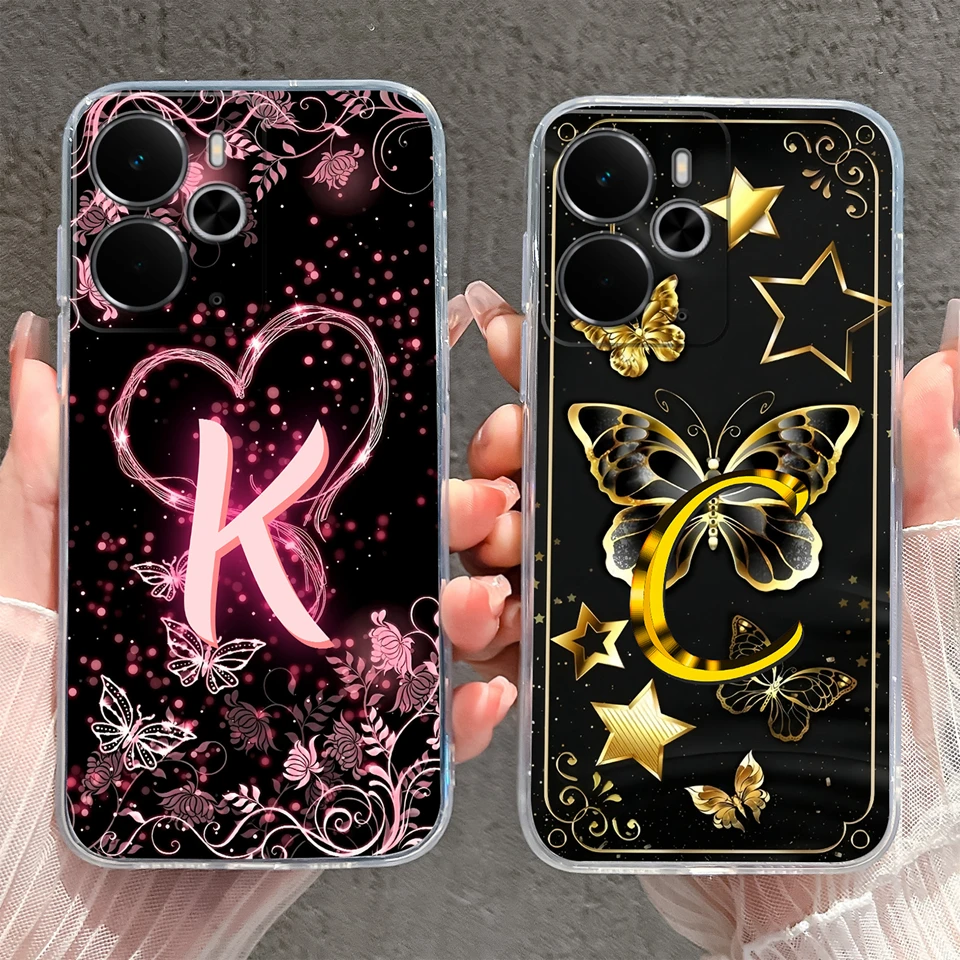 Sparkling Butterfly Shockproof Non-slip Transparent Phone Case Housing