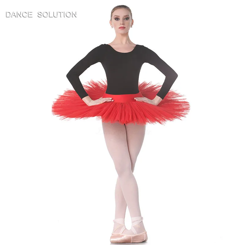 

10 Colors Optional Ballet Rehearsal Tutus Half Skirt with Stiff Tulle Skirt Girls & Women Practice Pancake Tutu Costumes BLL001