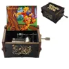 Antique Wooden Music Box - Perfect Gift for Kids Carved Hand Crank For Winnie the Pooh Theme Music 3