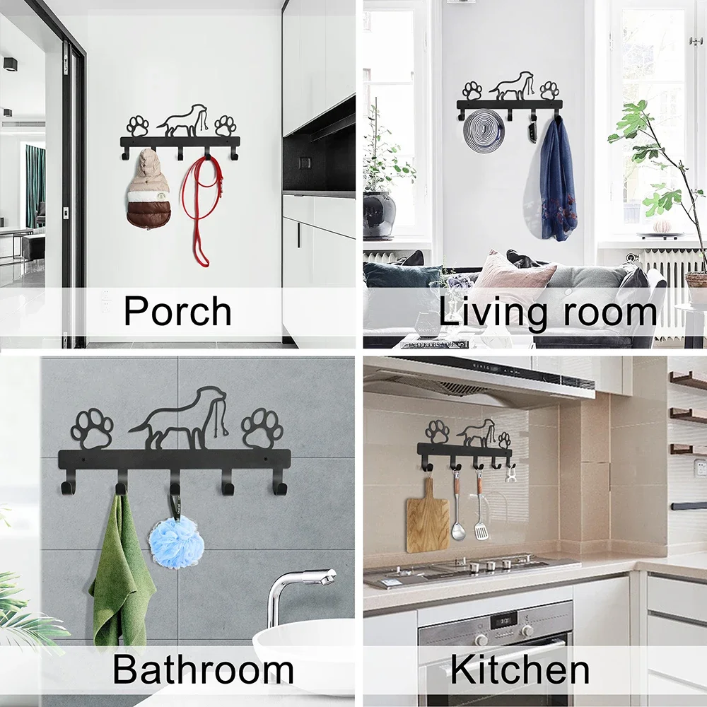 Appendichiavi Da Parete Moderno 'Home Sweet Home' Con 7 Ganci - Design Unico Per Ingresso E Cucina - Foto 5