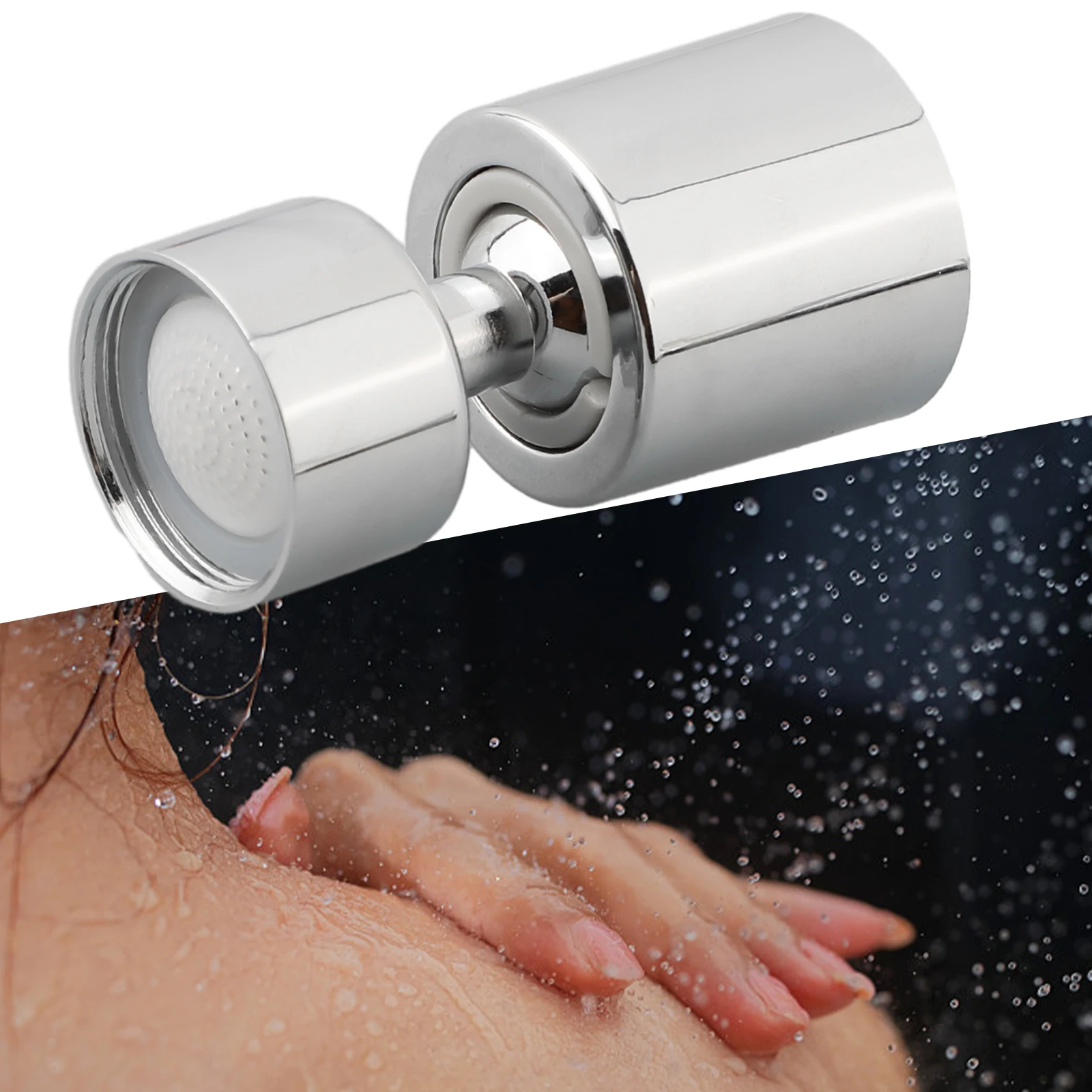 

360° Bathroom Faucet Nozzle Faucet Spray Head Nozzle Adapter Sink Faucet Tap Swivel Extender Wash Basin Tap Splash-proof