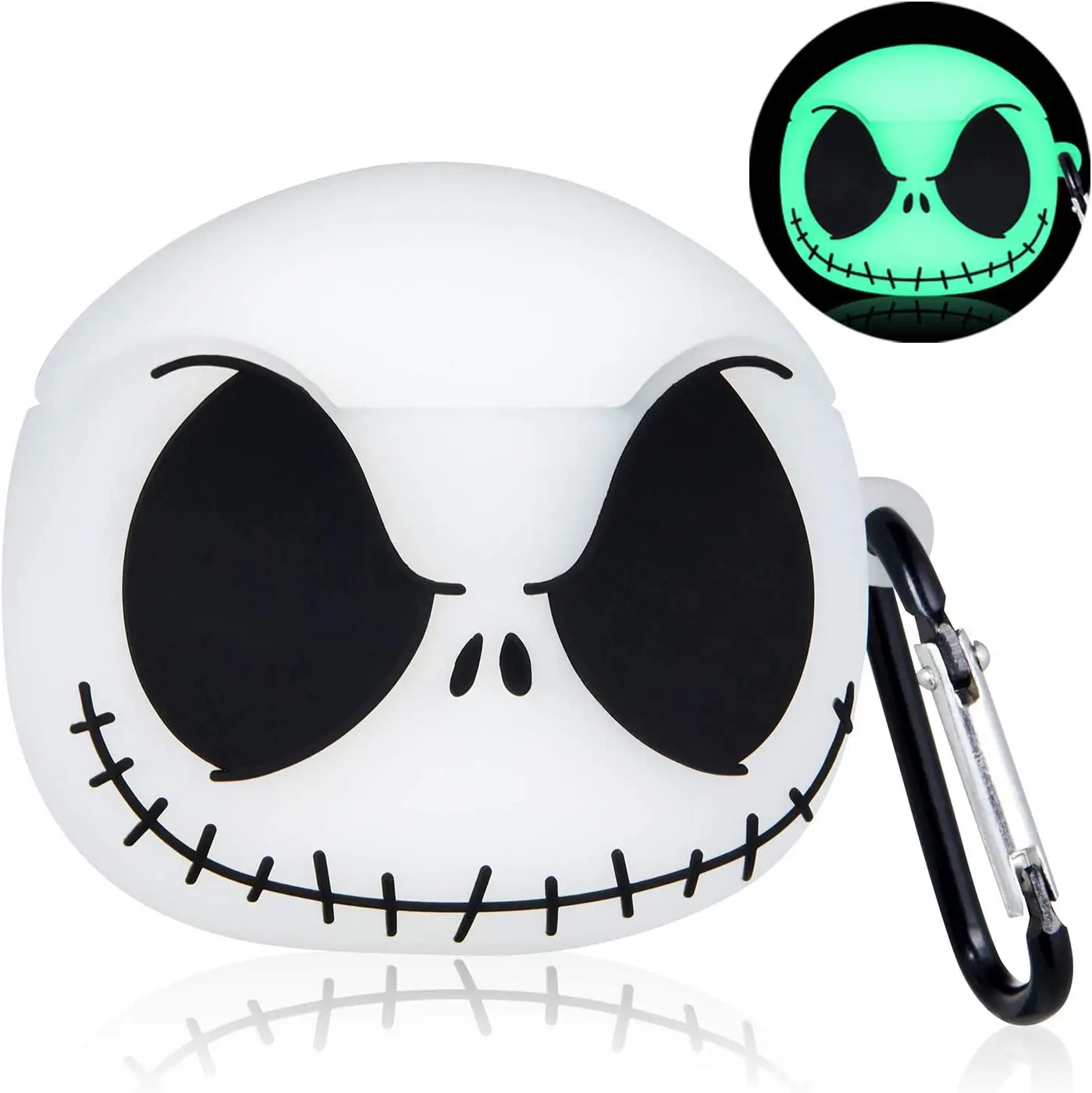 3D Night Light Skull Luminous Skeleton for Airpods 1 2 3 Case Earphone Protective Charging Box Case for Airpods Pro Case Cover