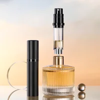 Atomiseur de parfum 10/5ML, récipient liquide Portable pour cosmétiques de voyage, Mini vaporisateur en aluminium, bouteille vide rechargeable 3