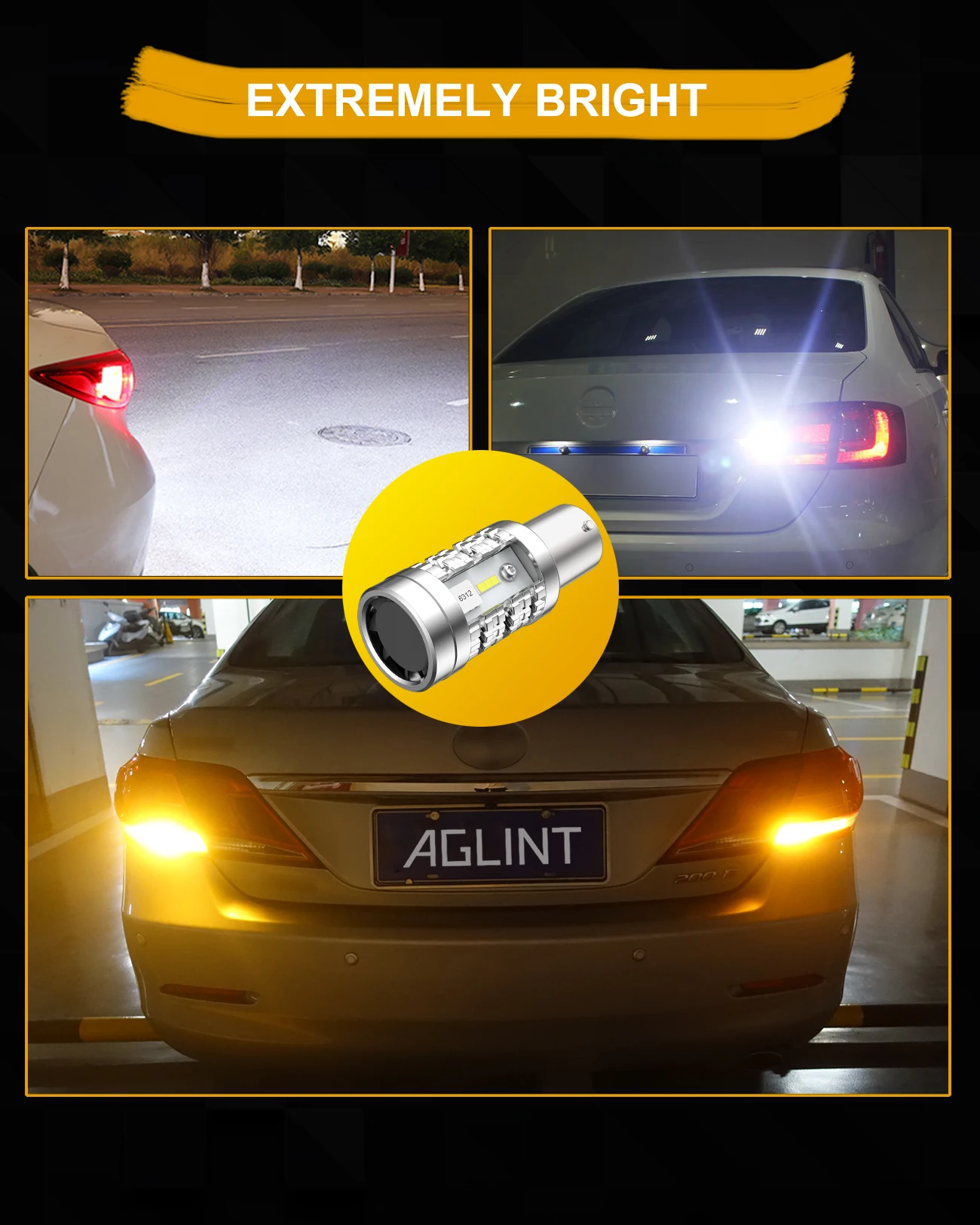 AGLINT LED  CANBUS   Ƽ  ÷ ,  õ, , ְ , 12V ȭƮ, P21W 1156 BA15S, 2 