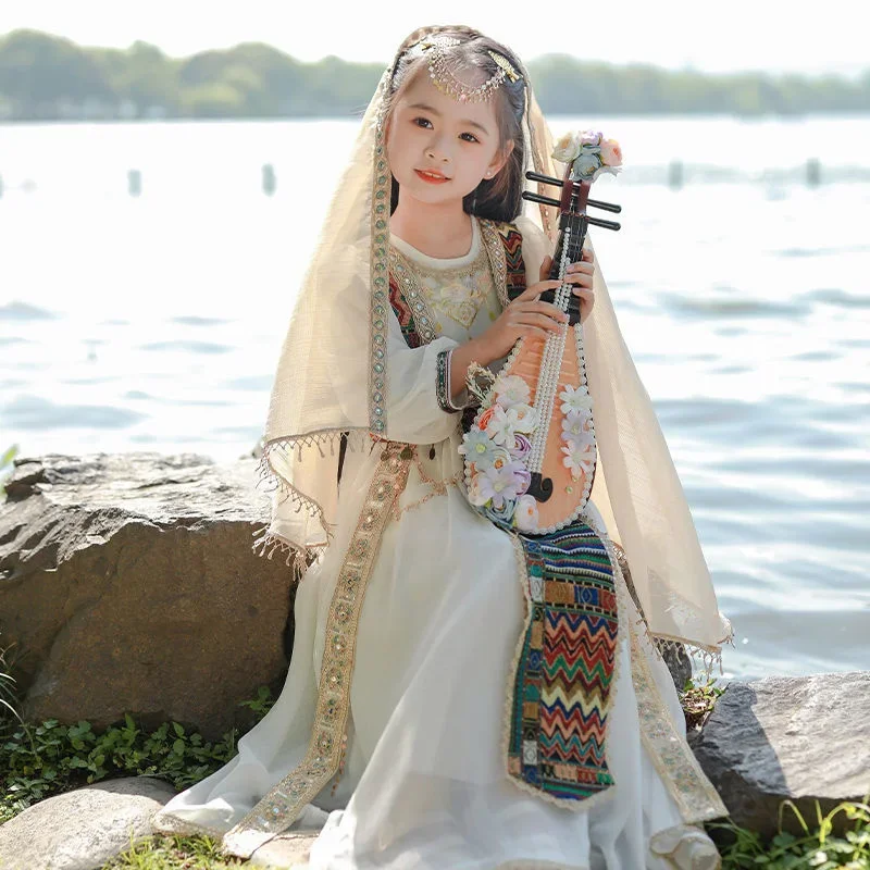 

Western Regions Princess Hanfu Girls' Chinese Style Ethnic Clothing New Spring and Autumn Style Ancient Style Super