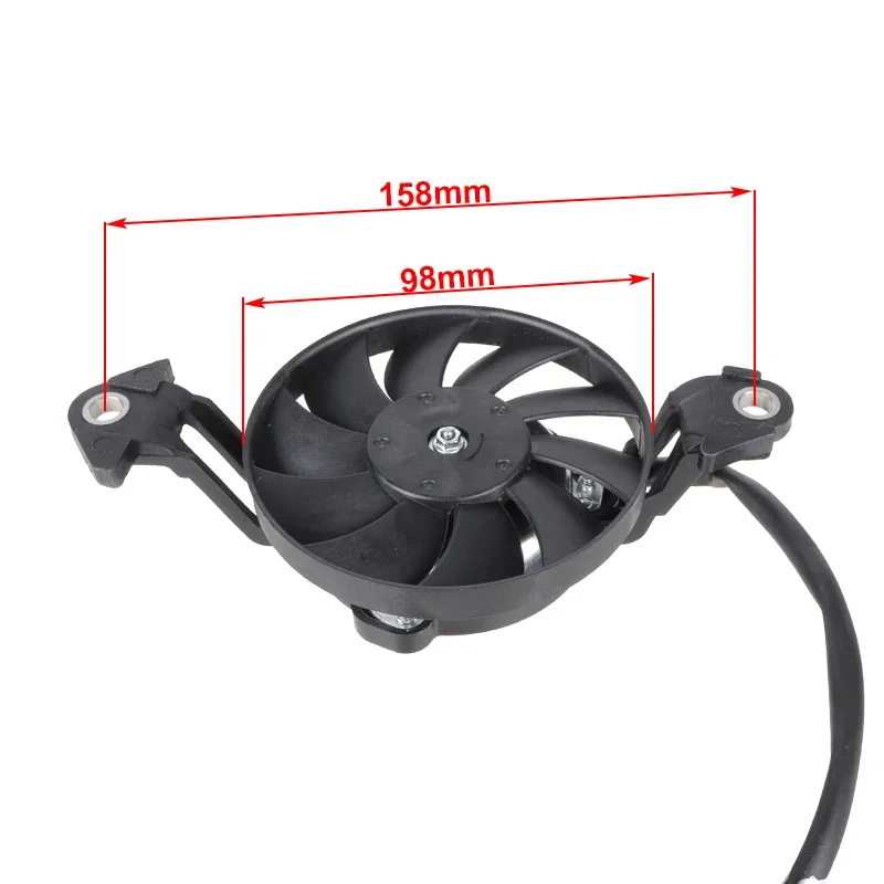 Motorcycle Cooling Fan Universal Motorcycle 3 Inch Cooling Fan 12V 158mm Slim Electric Radiator Server Fan for 150c 200cc 250cc 450cc Dirt Bike Parts