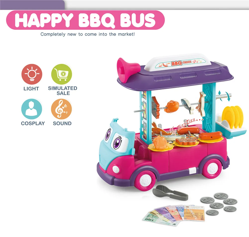 Fingir Jogar Crianças Sorvete Caminhão Brinquedo Meninas 2 Em 1 Mini  Carrinho De Compras Jogar Dinheiro Ônibus Musical Deformado Máquina De  Venda Automática Brinquedos - Brinquedos De Mantimentos - AliExpress