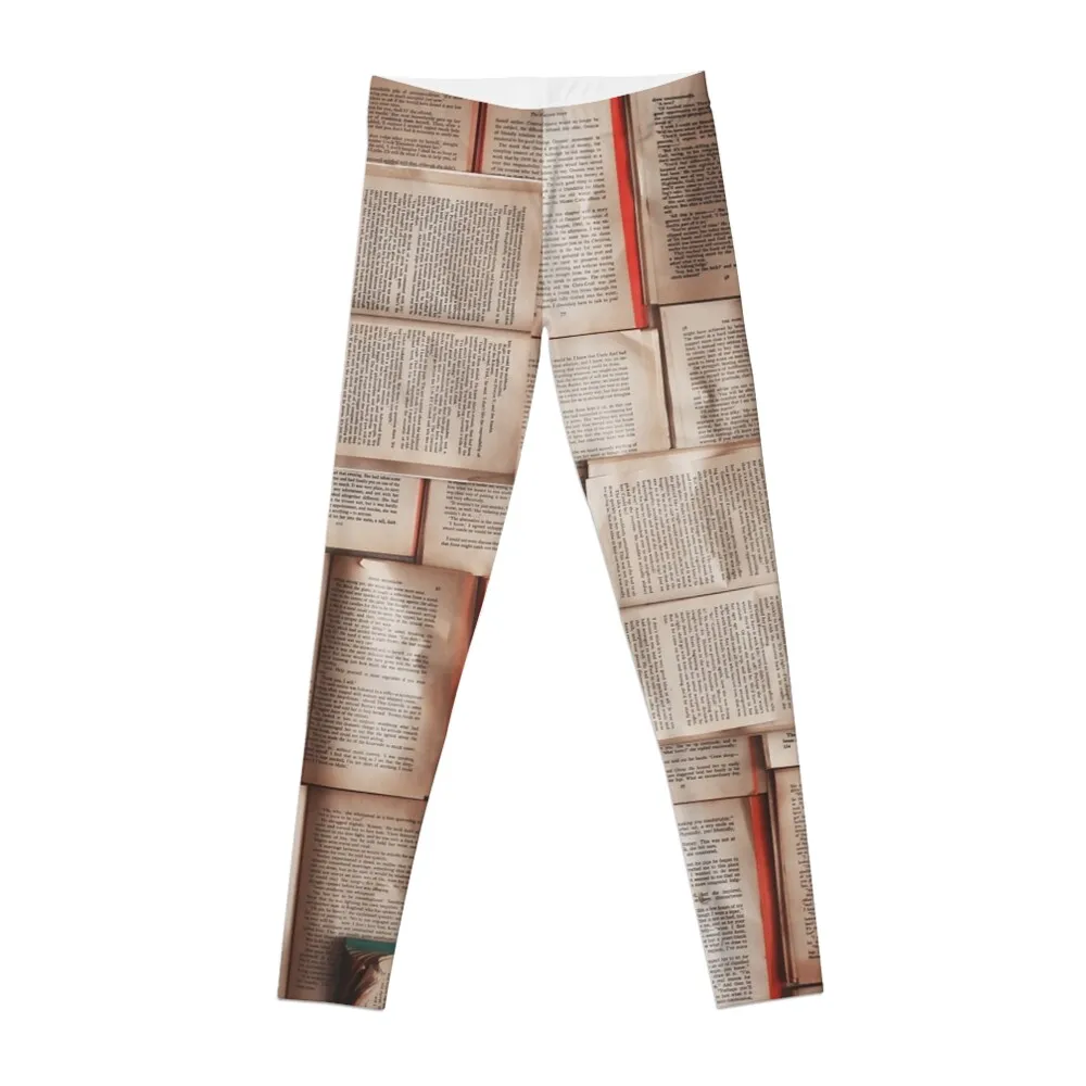 

Open Books Library Bookworm Reading Leggings leggings for physical