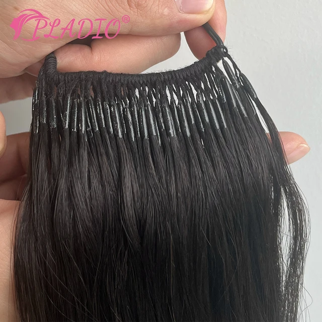 Natural Looking Wholesale korea pre bonded hair extension with cotton thread  Of Many Types 