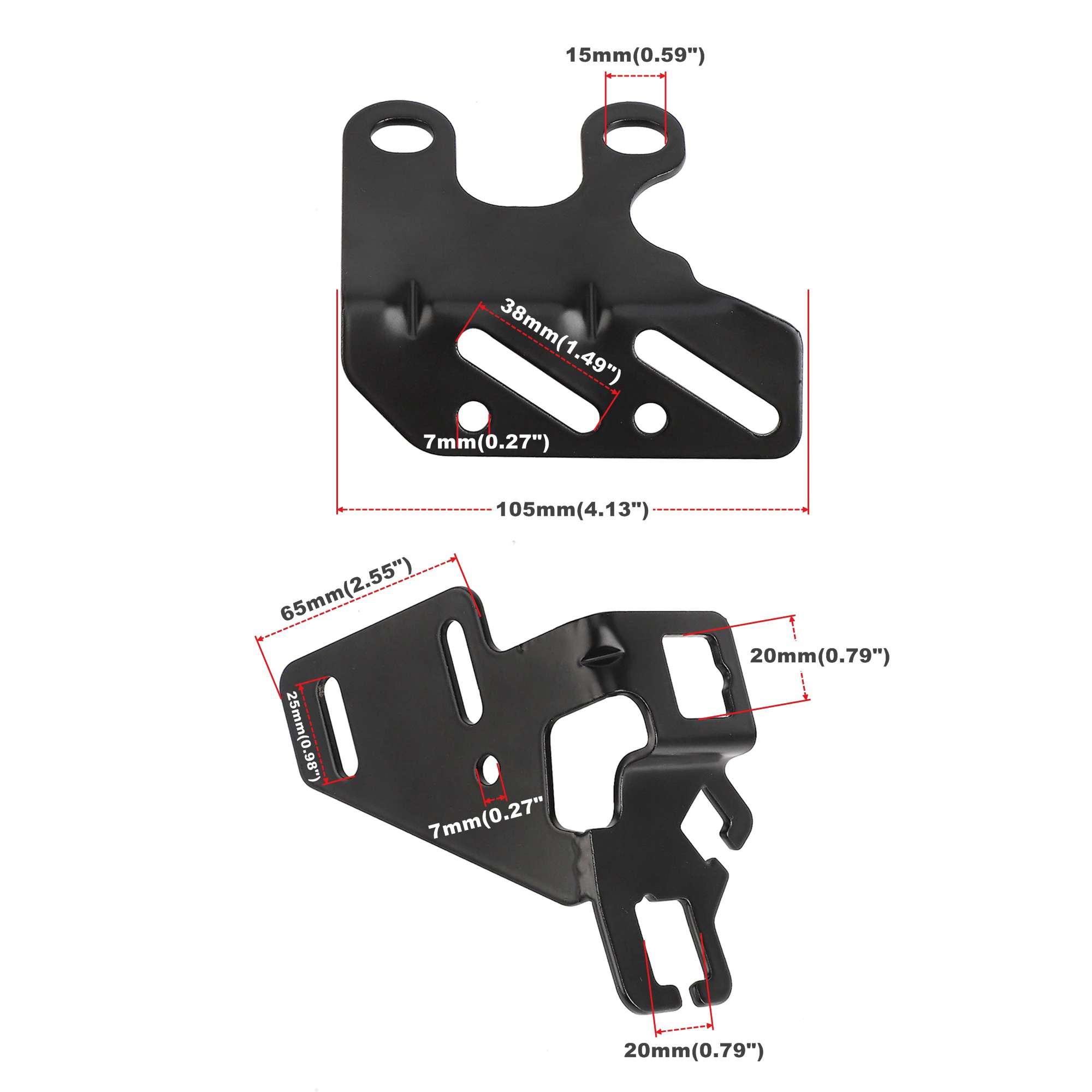 CNSPEED Throttle Cable Bracket 8031 Fit For 265-400 SBC 396-454 BBC Small Block Big Block Chevy Black Throttle Trans Cruise