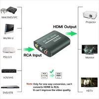 1080P AV RCA To HDMI Composite Adapter AV to HDMI Audio Video Converter with USB Cable For HD TV BOX VHS VCR DVD N64 Wii PS1/2/3 - Image 4