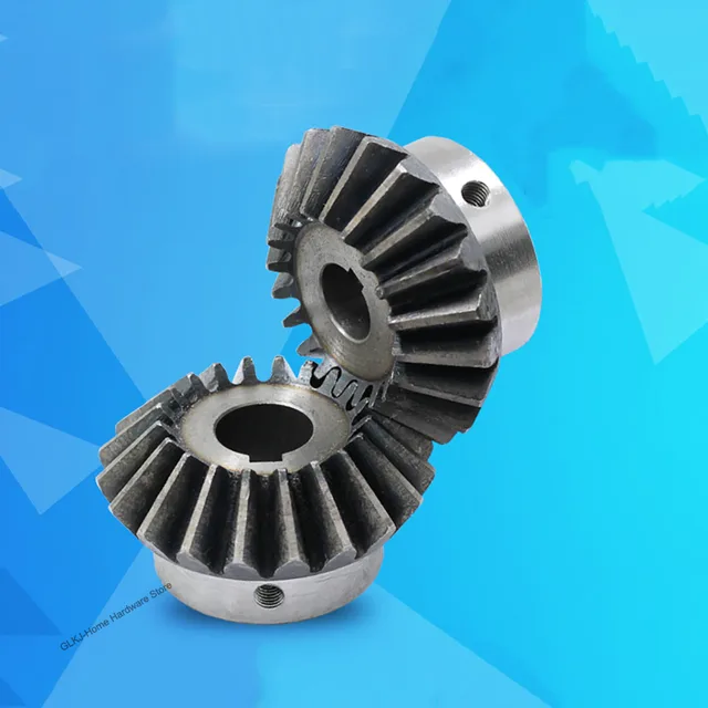 Ingranaggi Conici 3 Modulo 20 Denti - Acciaio Per Trasmissione Meccanica, Angolo 90 Gradi - Foto 6