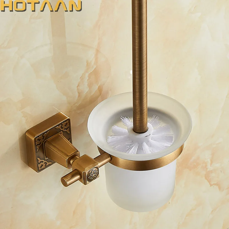 Wall Mounted Solid Aluminium Toilet Brush Holder for Bathroom Accessories Set toilet brush set toilet brush holder