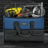 New Square Tool Bag with 30% More Capacity Waterproof Multi Pockets Tool Organizer Tool Pouch for Electrician Tools 5