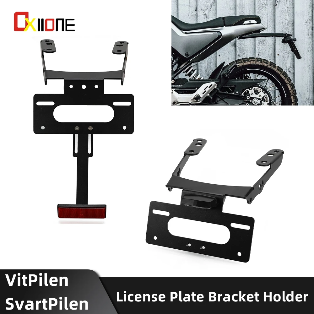 

For Husqvarna VitPilen 401 2018-2023 SvartPilen 401 Motorcycle CNC Rear License Plate Holder Bracket Tail Tidy Fender Eliminator