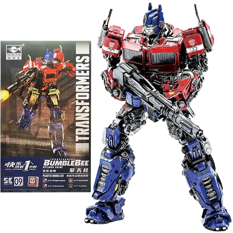 

In Stock Original TRUMPETER OPTIMUS PRIME Transformers 10CM Plastic Model Kit Assembly Model Collection Action Figure Toys Gifts