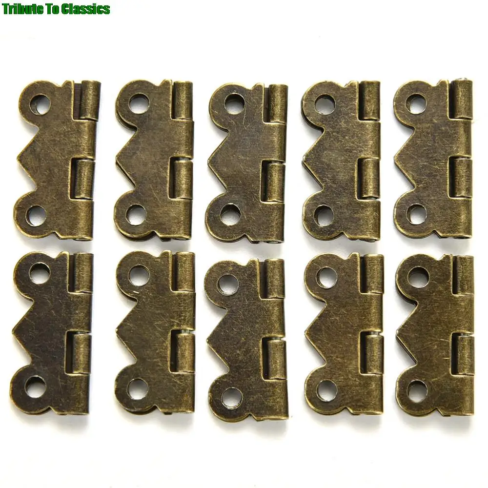 Brass Butterfly Hinges 10PCS for Jewelry Box Repair Model Making