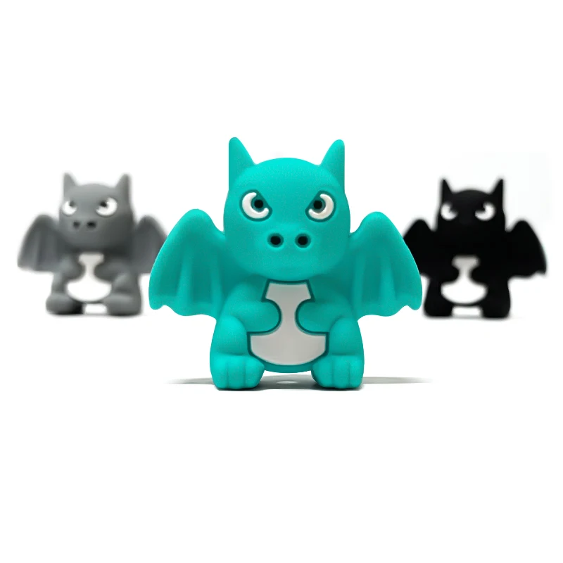 10pcs Silicone 3D Pterosaur Bead BPA FreeTeething Infant Chewable Dummy Necklace Pacifier Toy Accessories