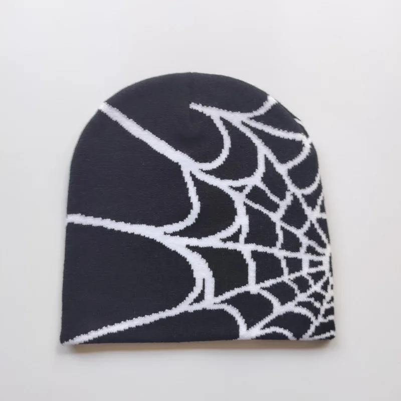 Unisex Knitting Cap Spider Men Women Luxury Beanie Caps Y2k Warm Fashion Versatile Ins Pullover Hiphop Winter Bonnet