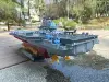 RC Warship 26.7 inch(68CM) Super Long Hull RC Boat Charging Military Children's Toy boy Electric Toy Ship Aircraft Carrier Warsh 3