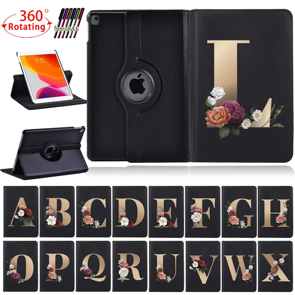 Capa Protetora Anti-vibração para Apple Tablet 360 Rotating Case Ipad Mini Ipad 5ª 6ª 7ª 8ª Geração