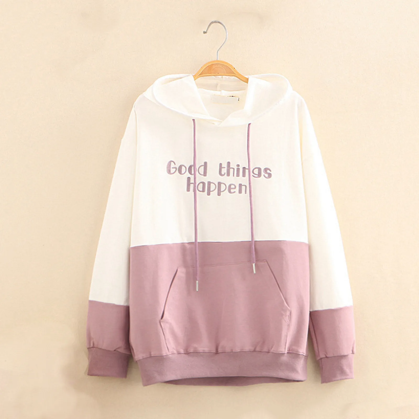 

Japanese Cute Hoodis Womens Long Sleeve Letter Print Sweatshirts Kpop Jk Girls Hooded Pullovers Student Athletic Kawaii Shirts