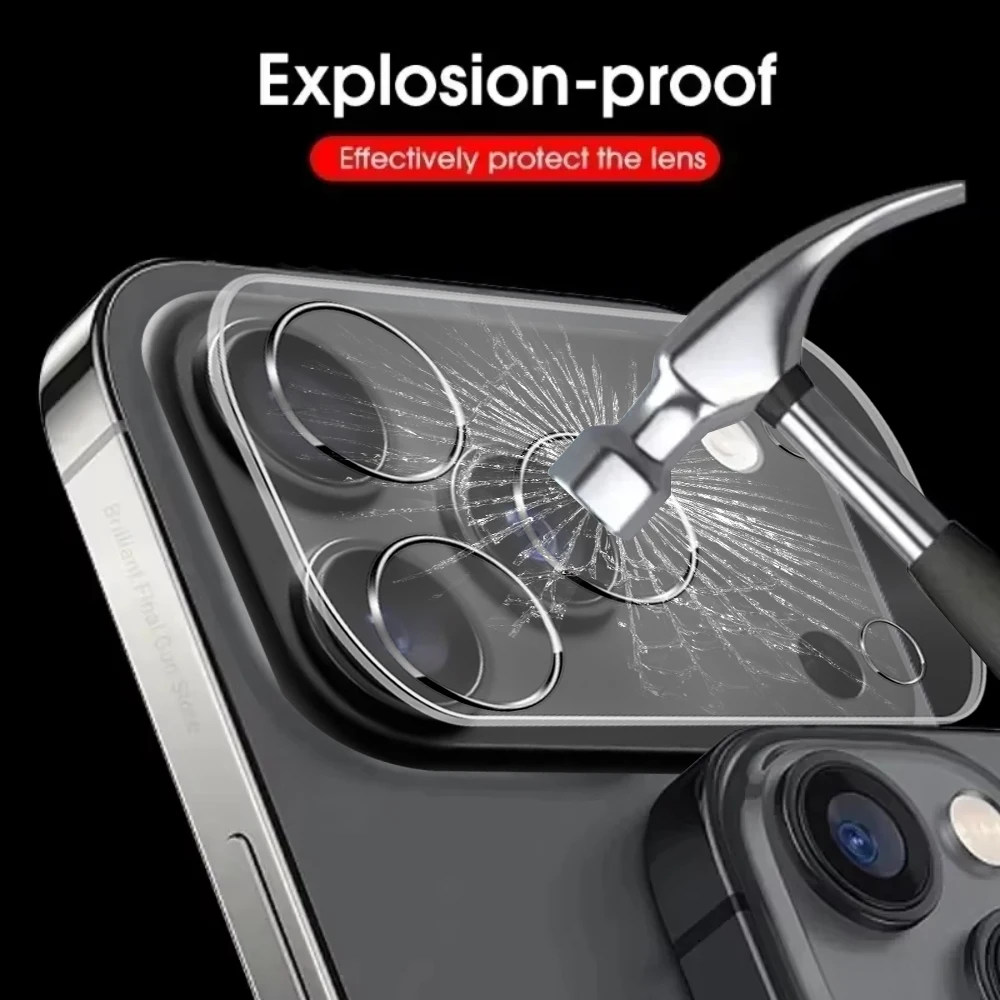 1-4PCS Camera Lens Protector for iPhone 17 Pro Max Lens Protective Glass for iPhone Air 17 16 15 14 Pro Max Plus Tempered Glass 5