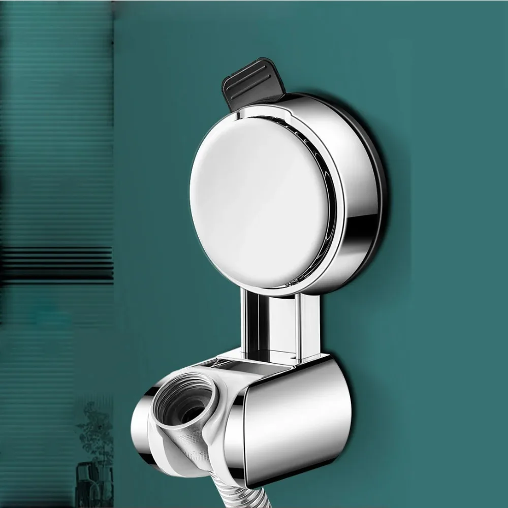 Showerhead Holder 1Pc Universal Adjustable Strong Adhesive ABS Shower Brackets Suction Cup Wall Mount Waterproof Base