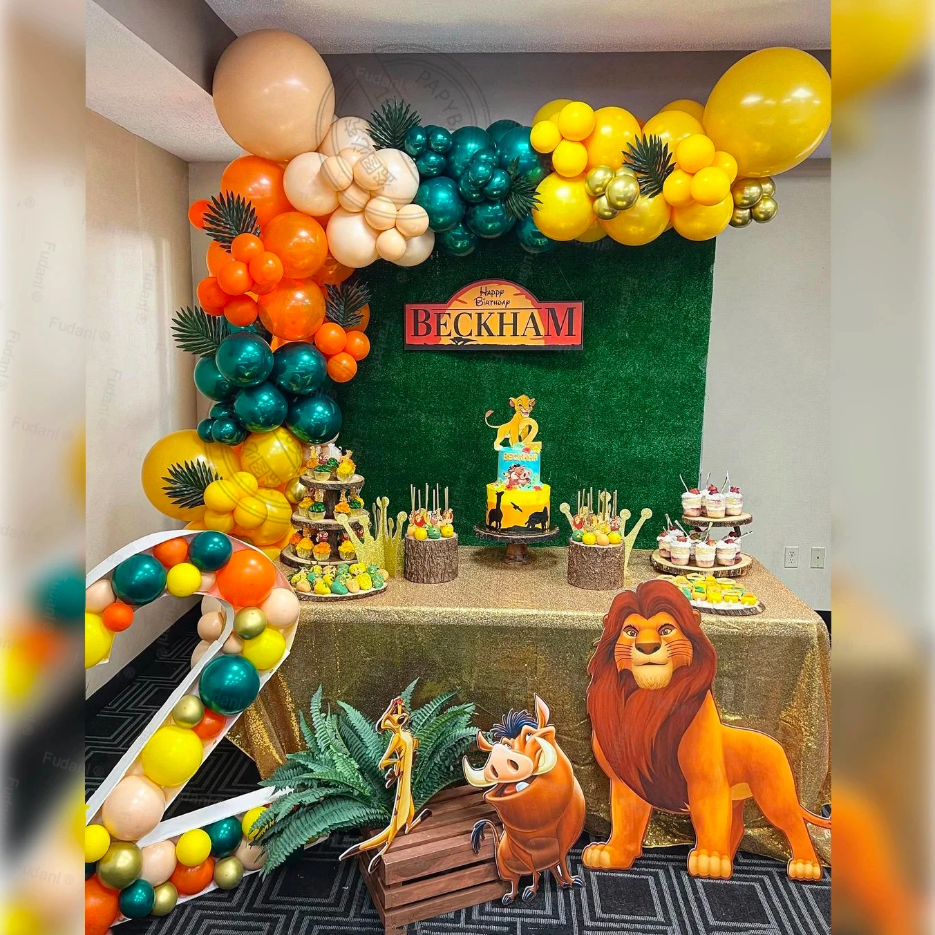 Balloon Arch Lion King Baby Shower Decorations Party City Lion